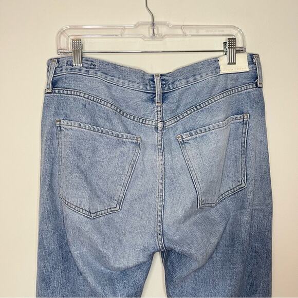 Citizens of Humanity Liya High Rise Crop Slim Straight Distressed Jeans - Picture 9 of 10